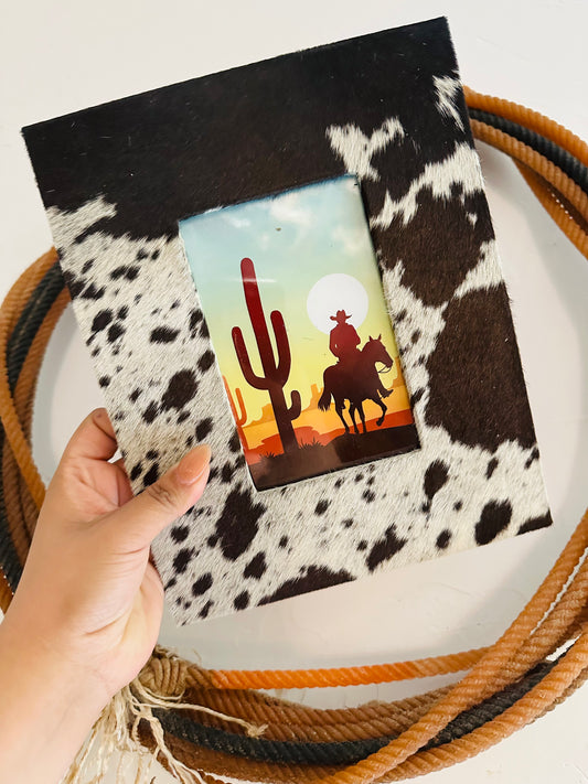 CACTO COWHIDE PICTURE FRAME