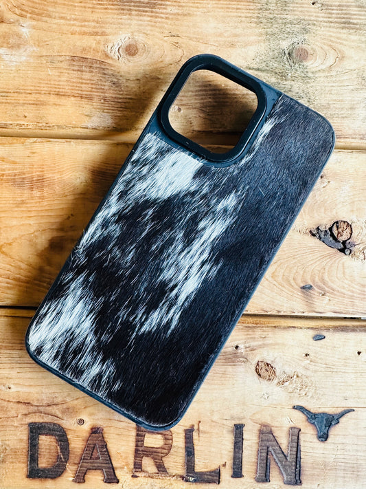 OREO COWHIDE IPHONE CASE